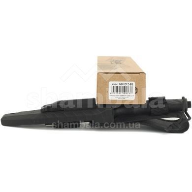Нож Ganzo G8012V2 з паракордом, Black (GNZ G8012V2-BK)