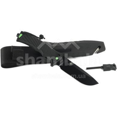 Нож Ganzo G8012V2 з паракордом, Black (GNZ G8012V2-BK)