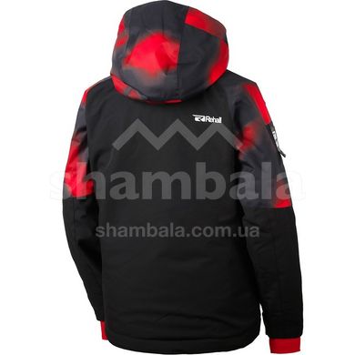 Горнолыжная детская теплая мембранная куртка Rehall Flow Jr 2020, 128 - red dirt-camo (50783-128)