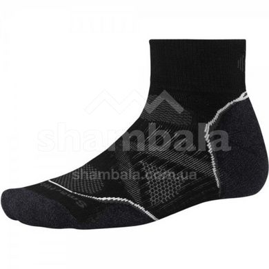 Шкарпетки чоловічі Smartwool PhD Run Medium Mini Black/White, р. L (SW SW066.960-L)