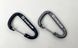 Набір алюмінієвих сервісних карабінів Base Camp Delta 4 Wire Set 2, 2 шт, Black/Grey (BCP 60800)