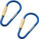 Карабин Munkees Mini Link, 3 мм x 48 мм, пара, Dark Blue (6932057832010)