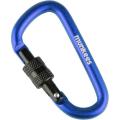 Карабін Munkees 3246 D with Screw Lock 6 mm x 60 mm Dark Blue (MNKS 3246-DB) image