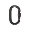 Карабін з муфтою Black Diamond Oval Keylock Screwgate, Black (BD 2102080002ALL1) image