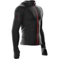 Чоловіча толстовка з рукавом реглан Compressport 3D Thermo Seamless Woodpulp Zip Hoodie, Black, M (HD3DV2-99-2M) image