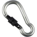 Карабін Munkees 3247 Pear with Screw Lock 7 mm x 70 mm Grey (MNKS 3247-GY) image