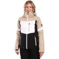 Гірськолижна жіноча мембранна куртка Kilpi VALERA-W, beige/white/black, 36 (WL0106KIBEG36) image