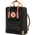 Рюкзак Fjallraven Kanken Rainbow, Black/Rainbow Pattern (7323450597948) image