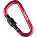 Карабін Munkees 3246 D with Screw Lock 6 mm x 60 mm Red (MNKS 3246-RD) image