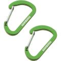 Карабин (пара) Munkees Flat Wiregate 4 mm x 40 mm, Grass Green (MNKS 3251-GG) image