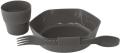 Набір пластикового посуду Robens Leaf Meal Kit Anthracite (690275) image