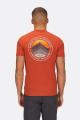 Футболка чоловіча Rab Basecamp 3 Peaks Tee, Red Clay, M (QCC-05-RCY-MED) image