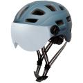 Велошолом Cairn Quartz Visor LED USB, Grey, 52-58, M (0300390-24-52-58) image