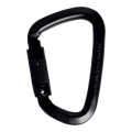 Карабин Singing Rock D Steel Triple Lock Screw Gate, 50kN, Black (8595033365117) image