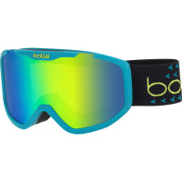 Маска горнолыжная детская Bolle Rocket Plus, Blue &amp; Black Matte/Green Emerald, One size (BL ROCKETP.21776)