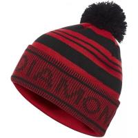 Шапка Black Diamond Pom Beanie, Black/Hyper Red, р. One Size (BD 721002.9058)