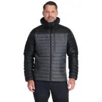 Чоловічий легкий пуховик Rab Microlight Alpine Jacket, Black/Graphene, S (RB QDB-12-BG-S)