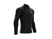 Чоловіча кофта з рукавом реглан Compressport Seamless Zip Sweatshirt, Black, XL (SWS-Z-990B-0XL)