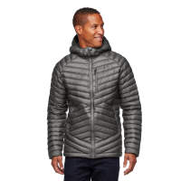 Трекінговий чоловічий легкий пуховик Black Diamond M Approach Down Hoody, Granite, S (BD 7460001007SML1)