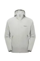 Чоловіча куртка Soft Shell Rab Borealis Hoody, Light Zinc, S (RB QWS-76-LZN-SML)