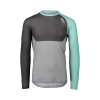 Джерсі POC MTB Pure LS Jersey, Lt Fluorite Green/Sylvanite Grey/Alloy Grey, S (PC 528448320SML1)