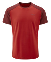 Футболка чоловіча Rab Force Tee, Ascent Red/Oxblood Red, M (RB QBL-05-R-M)