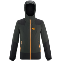 Горнолыжная мужская теплая мембранная куртка Millet ROLDAL II JKT M, Dark Grey/Black - р.XL (3515729952273)