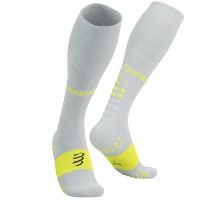 Компресійні гольфи Compressport Full Socks Oxygen, White/Safe Yellow, T4 (7630102561784)