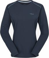 Футболка з довгим рукавом жіноча Rab Force LS Tee Wmns, Tempest Blue, M (RB QBL-08-TB-12)