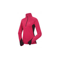 Женский флисовый джемпер с рукавом реглан Millet Polartec LD POWERPROJECT JKT, Fuschia Purple/Noir, S (3515728090587)