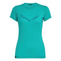 Жіноча футболка Salewa Solidlogo Dri-Release Wmn, зелений, р.44/38 (013.002.6956)