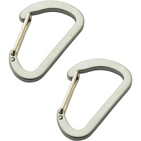 Карабін (пара) Munkees Flat Wiregate 4 mm x 40 mm, Grey (MNKS 3251-GY)
