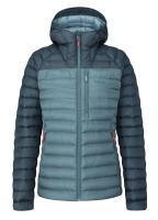 Легкий жіночий пуховик Rab Microlight Alpine Jacket Wmns, Orion Blue/Citadel, 8 (QDB-13-OBC-08)