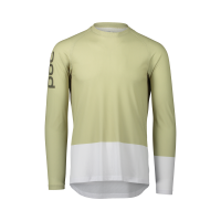 Джерсі чоловіче з довгим рукавом POC MTB Pure LS Jersey, Prehnite Green/Hydrogen White, S (PC 528441458SML1)