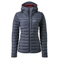 Легкий жіночий пуховик Rab Microlight Alpine Jacket Wmns, Steel, 12 (RB QDB-13-STE-12)