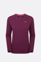 Футболка з довгим рукавом жіноча Rab Force LS Tee Wmns, Mulberry, M (QBL-08-MUL-12)