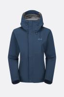 Мембранна куртка жіноча Rab Downpour Jacket Wmns, Tempest Blue, 10 (QWI-07-TMB-10)