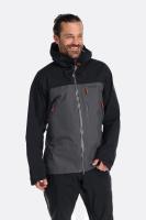 Мембранная мужская куртка Rab Latok Mountain GTX Jacket, Black/Graphene, MED (QWH-24-BGP-MED)