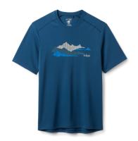 Футболка мужская Rab Force Graphic Tee, Tempest Blue, S (RB QCC-48-TMB-SML)