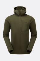 Чоловіча флісова кофта Rab Superflux Hoody, Olive (Olive), S (QFG-13-OLV-SML)