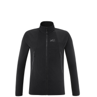 Чоловіча флісова кофта з рукавом реглан Millet K Lightgrid JKT, Black, XL (MIV 9467,0247-XL)