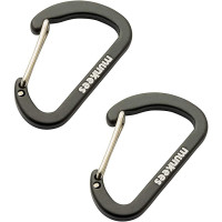 Карабін Munkees 3251 Flat Wiregate 4 mm x 40 mm Black (MNKS 3251-BK)