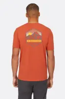 Футболка мужская Rab Stance Mountain Peak Tee, Red Clay, M (QCB-66-RCY-MED)