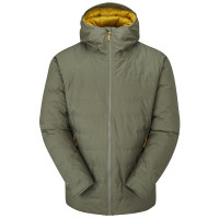 Мембранна чоловіча тепла куртка Rab Valiance Jacket, Light Khaki, SML (QDB-49-LKH-SML)