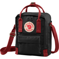 Сумка Fjallraven Kanken Sling, Black/Ox Red, (7323450597818)