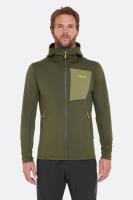Чоловіча флісова кофта Rab Superflux Hoody, Army, L (QFG-13-ARM-LRG)