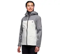 Мембранна жіноча куртка Black Diamond Stormline Stretch Rain Shell, L - Aluminum/Ash (BD M697.9197-L)