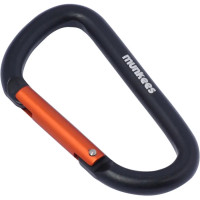 Карабін Munkees D 8 mm x 80 mm, Black (MNKS 3208-BK)