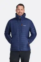 Чоловічий легкий пуховик Rab Microlight Alpine Jacket, Deep Ink (Marmalade), SML (QDB-12-DIM-SML)