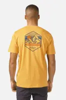 Футболка мужская Rab Stance Mountain Peak Tee, Sahara, M (QCB-66-SAH-MED)